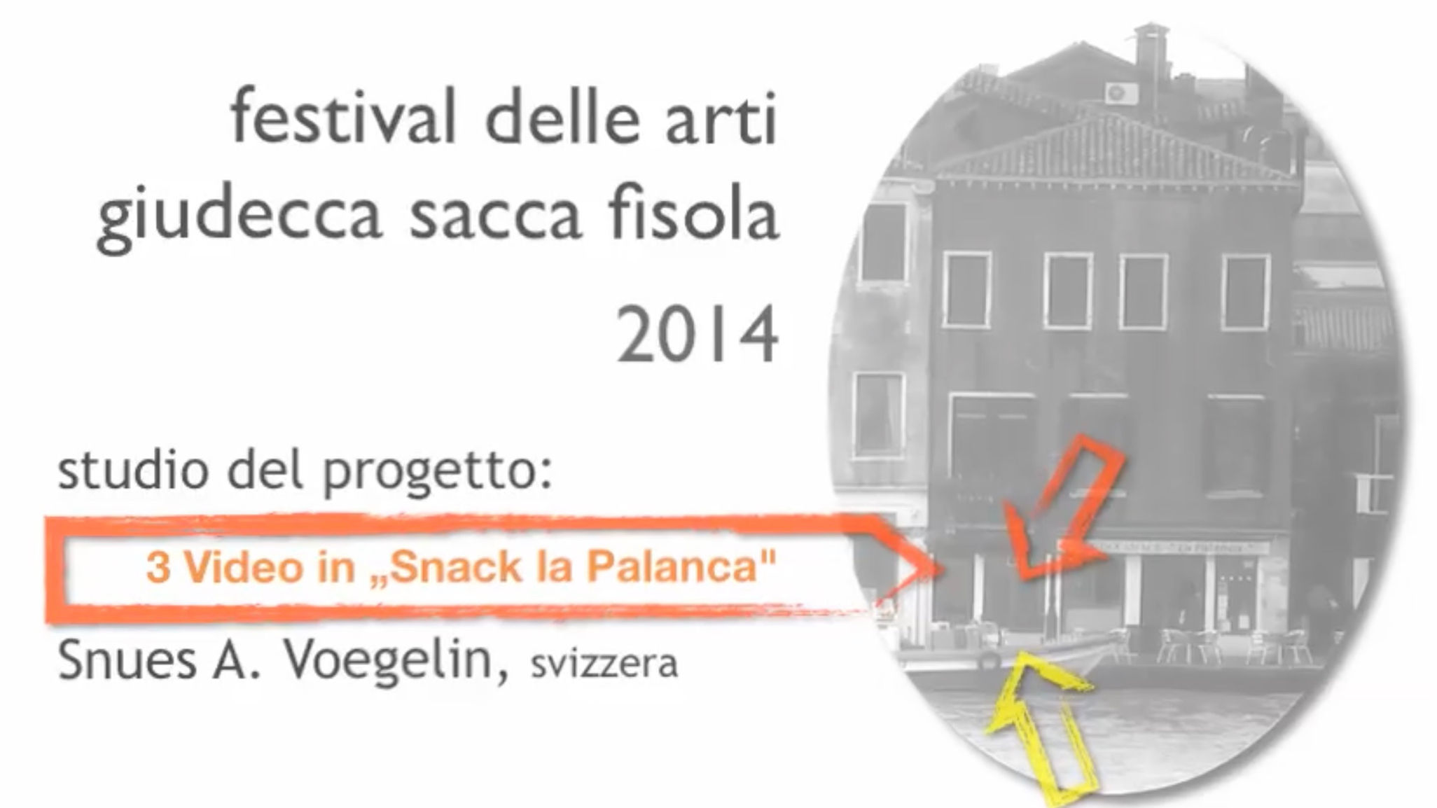 IL FESTIVAL DELLE ARTI GIUDECCA - SACCA FISOLA